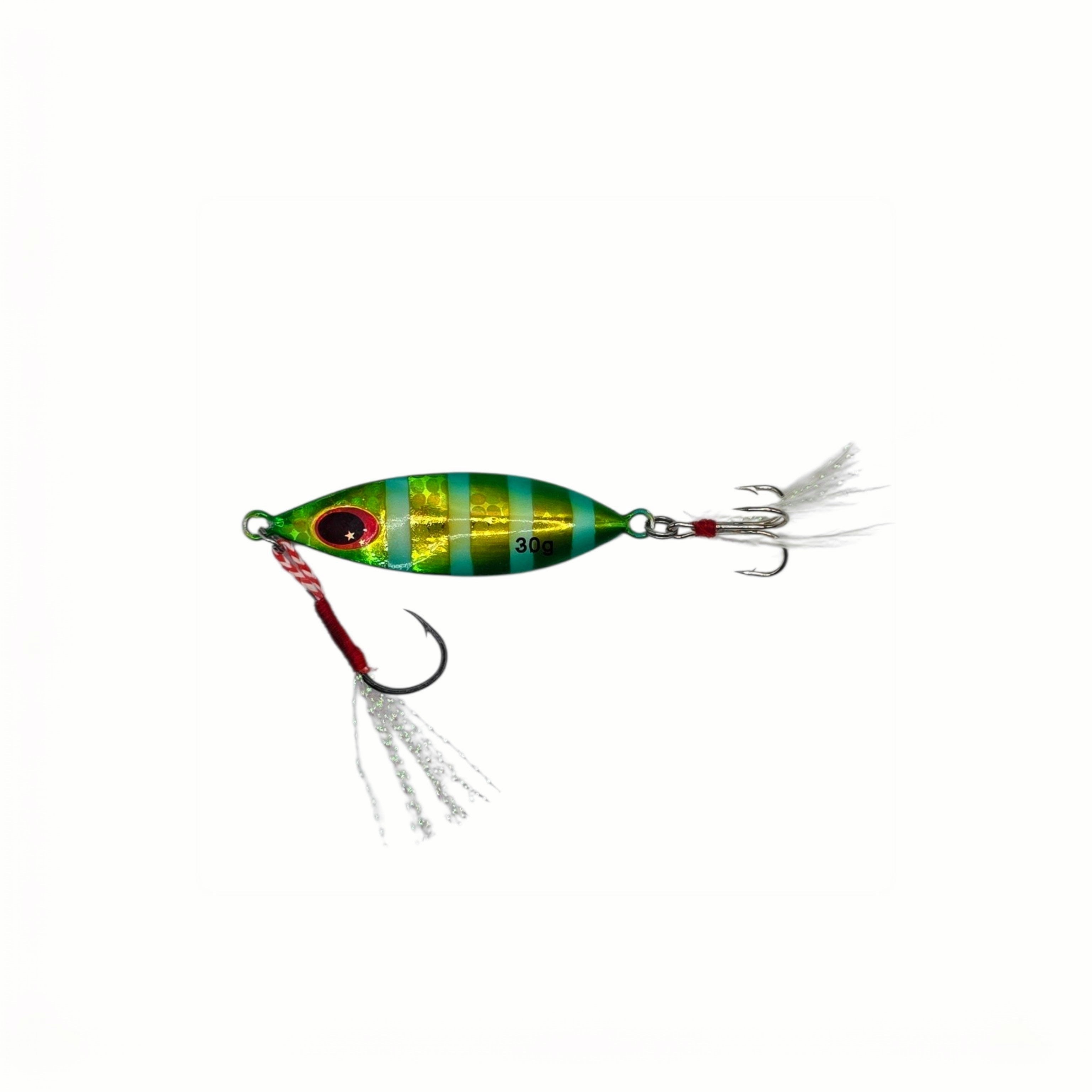 APEX METAL JIG - GREEN - Flicking The Plastics
