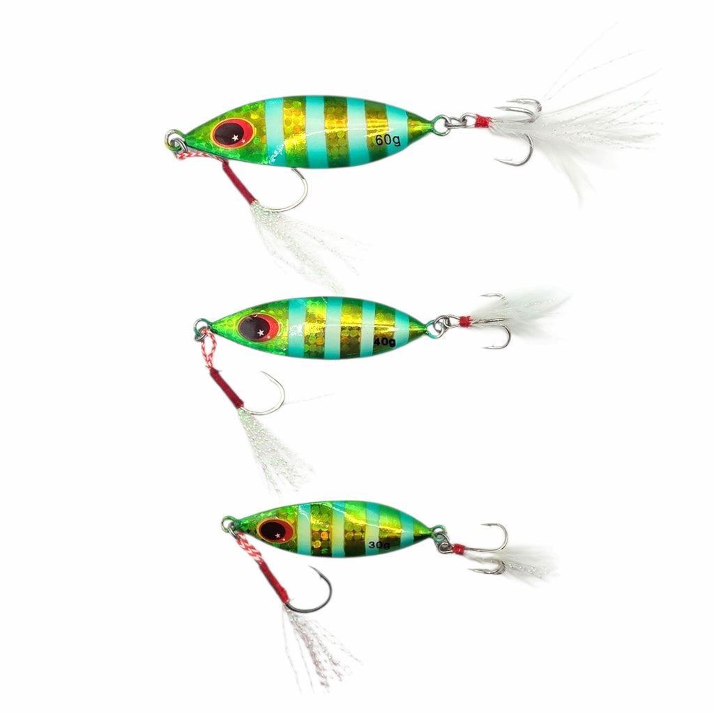 APEX METAL JIG - GREEN - Flicking The Plastics