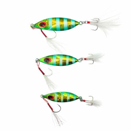 APEX METAL JIG - GREEN - Flicking The Plastics