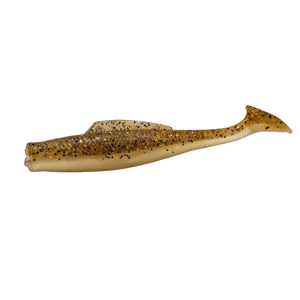FTP BLAZE PADDLE TAIL SOFT PLASTIC - GOLD - Flicking The Plastics