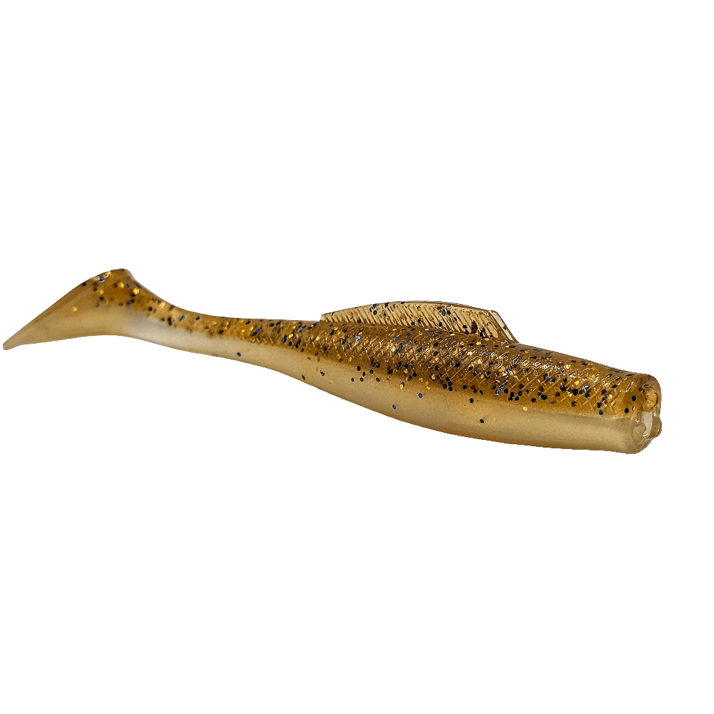 FTP BLAZE PADDLE TAIL SOFT PLASTIC - GOLD - Flicking The Plastics