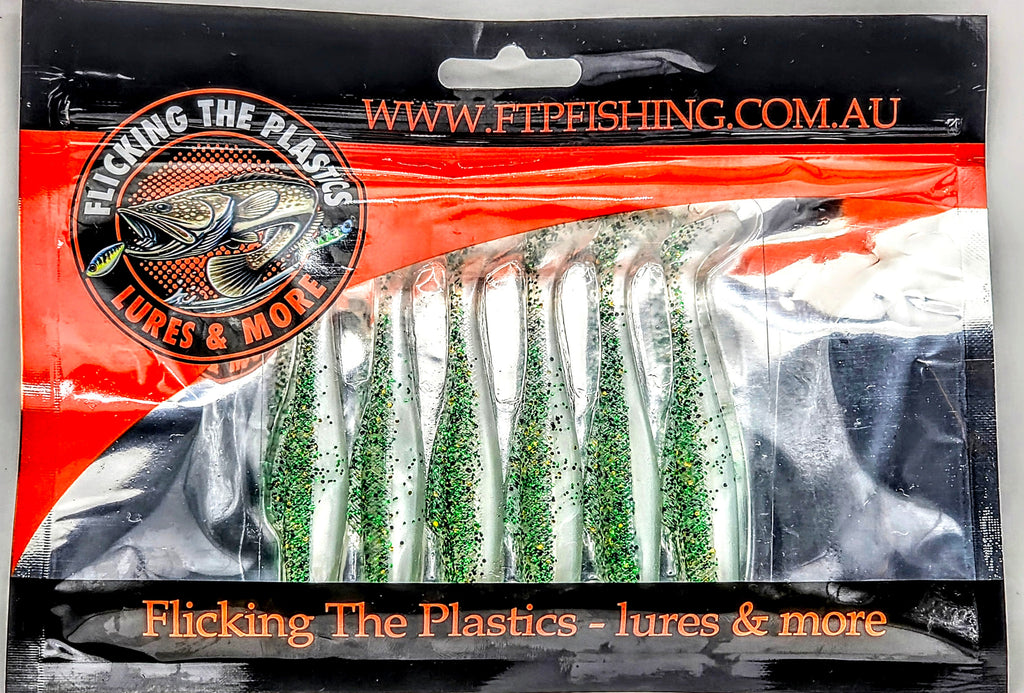 FTP BLAZE PADDLE TAIL SOFT PLASTIC - OPAL - Flicking The Plastics