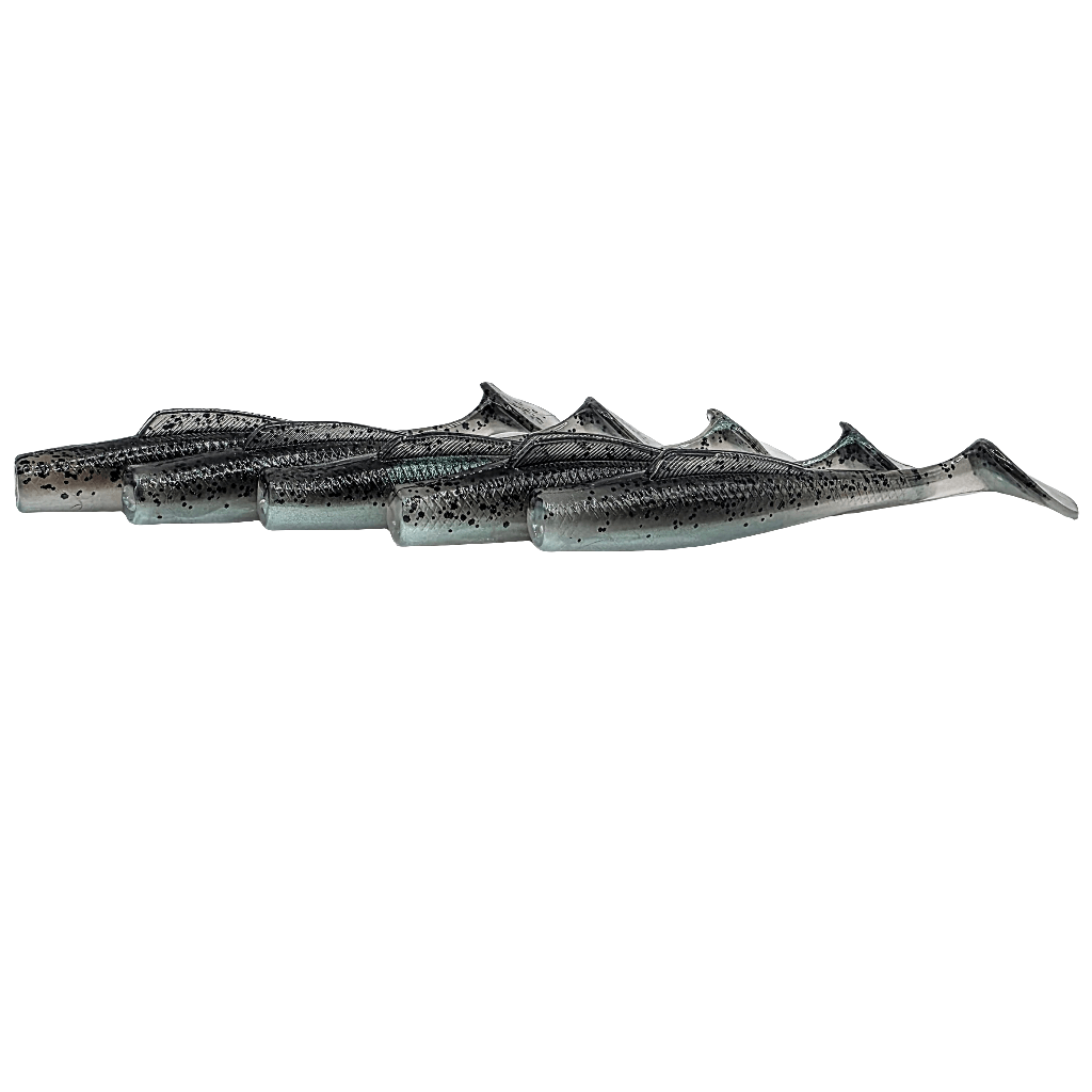 FTP BLAZE PADDLE TAIL SOFT PLASTIC - PHANTOM - Flicking The Plastics