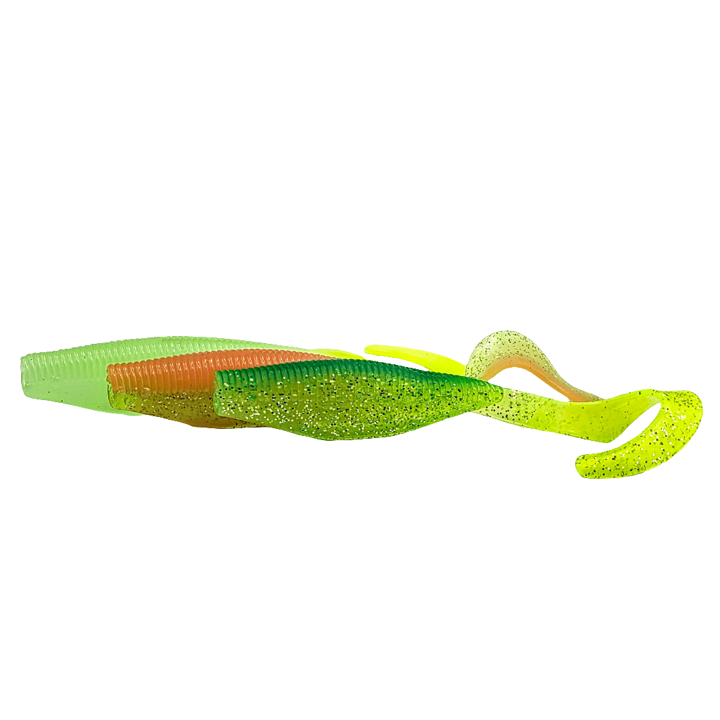 FTP CHIEF CURL TAIL GRUB - LIME GREEN - Flicking The Plastics