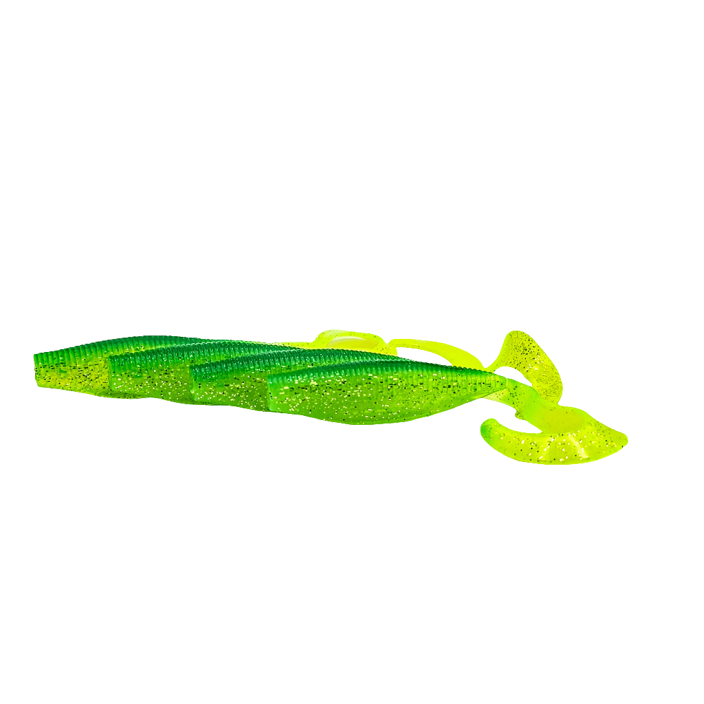 FTP CHIEF CURL TAIL GRUB - LIME GREEN - Flicking The Plastics