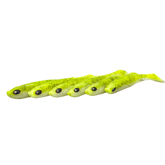 FTP STRIKER SOFT PLASTIC PADDLE TAIL - FLURO - Flicking The Plastics