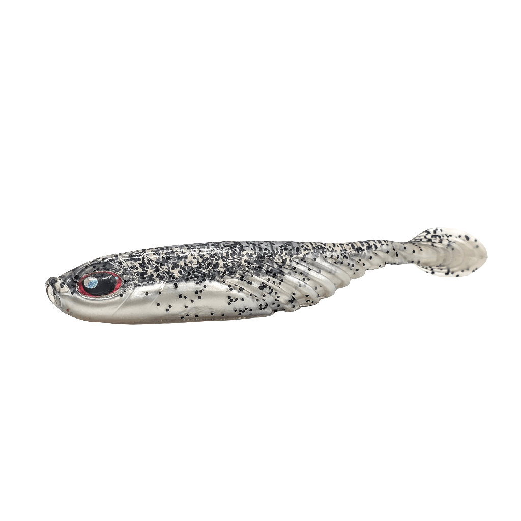 FTP STRIKER SOFT PLASTIC PADDLE TAIL - PEARL - Flicking The Plastics
