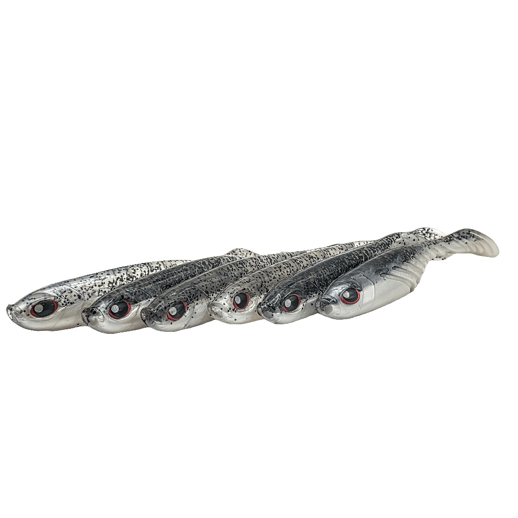 FTP STRIKER SOFT PLASTIC PADDLE TAIL - PEARL - Flicking The Plastics