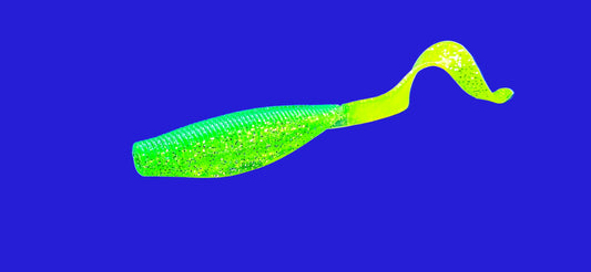 FTP CHIEF CURL TAIL GRUB - LIME GREEN