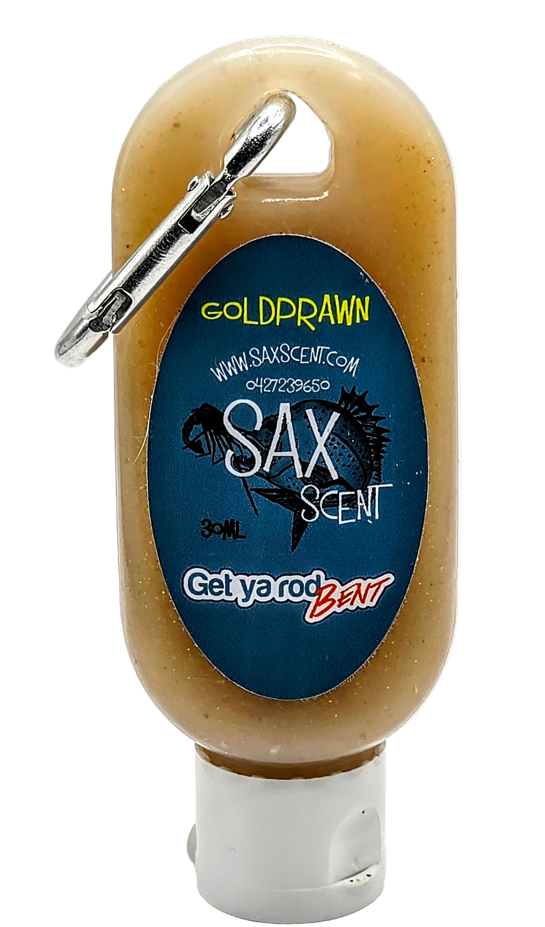 SAX SCENT Goldprawn 30 ml squeeze tube with Carabiner - Flicking The Plastics