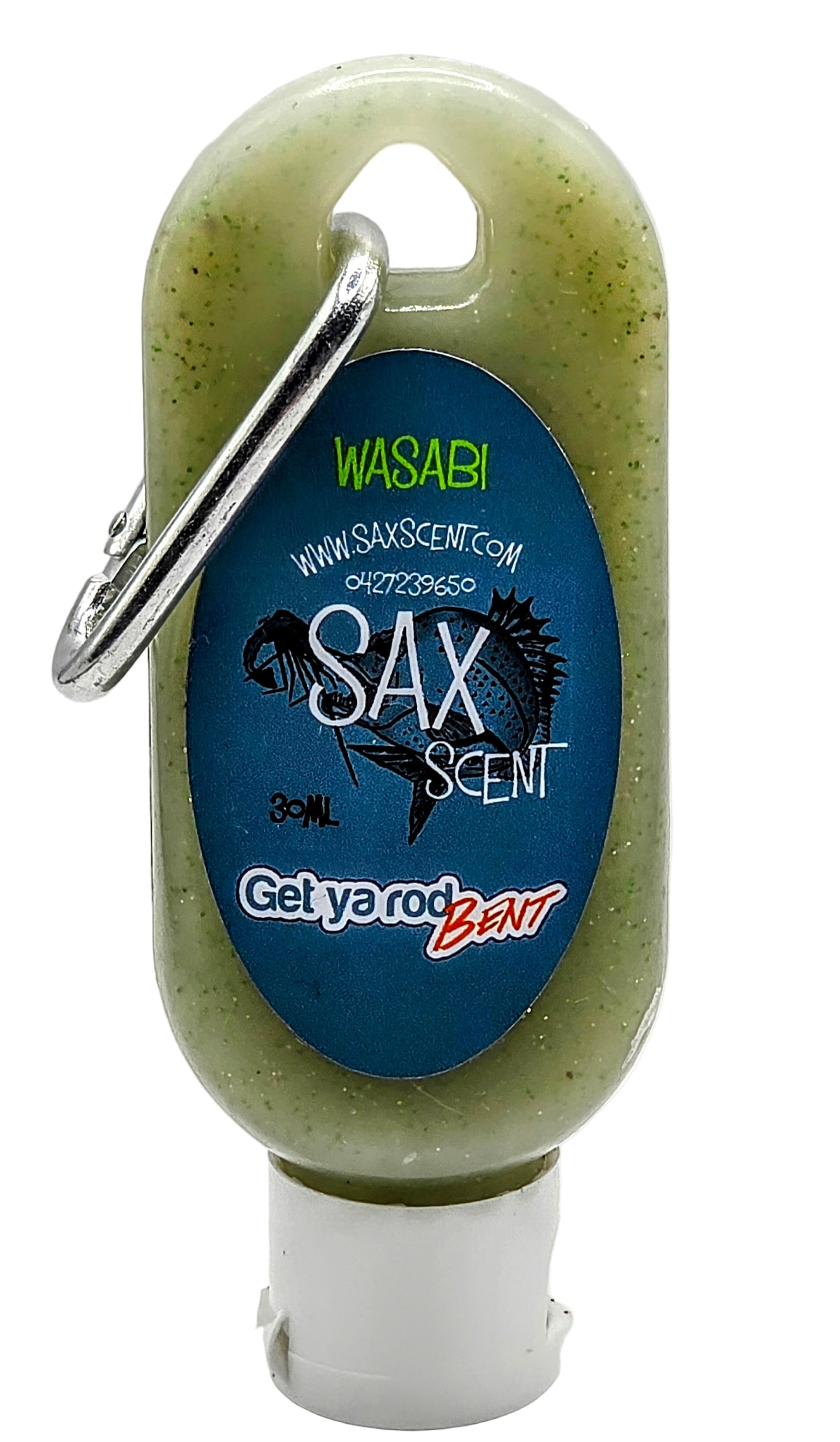 SAX SCENT Wasabi 30 ml squeeze tube with Carabiner - Flicking The Plastics